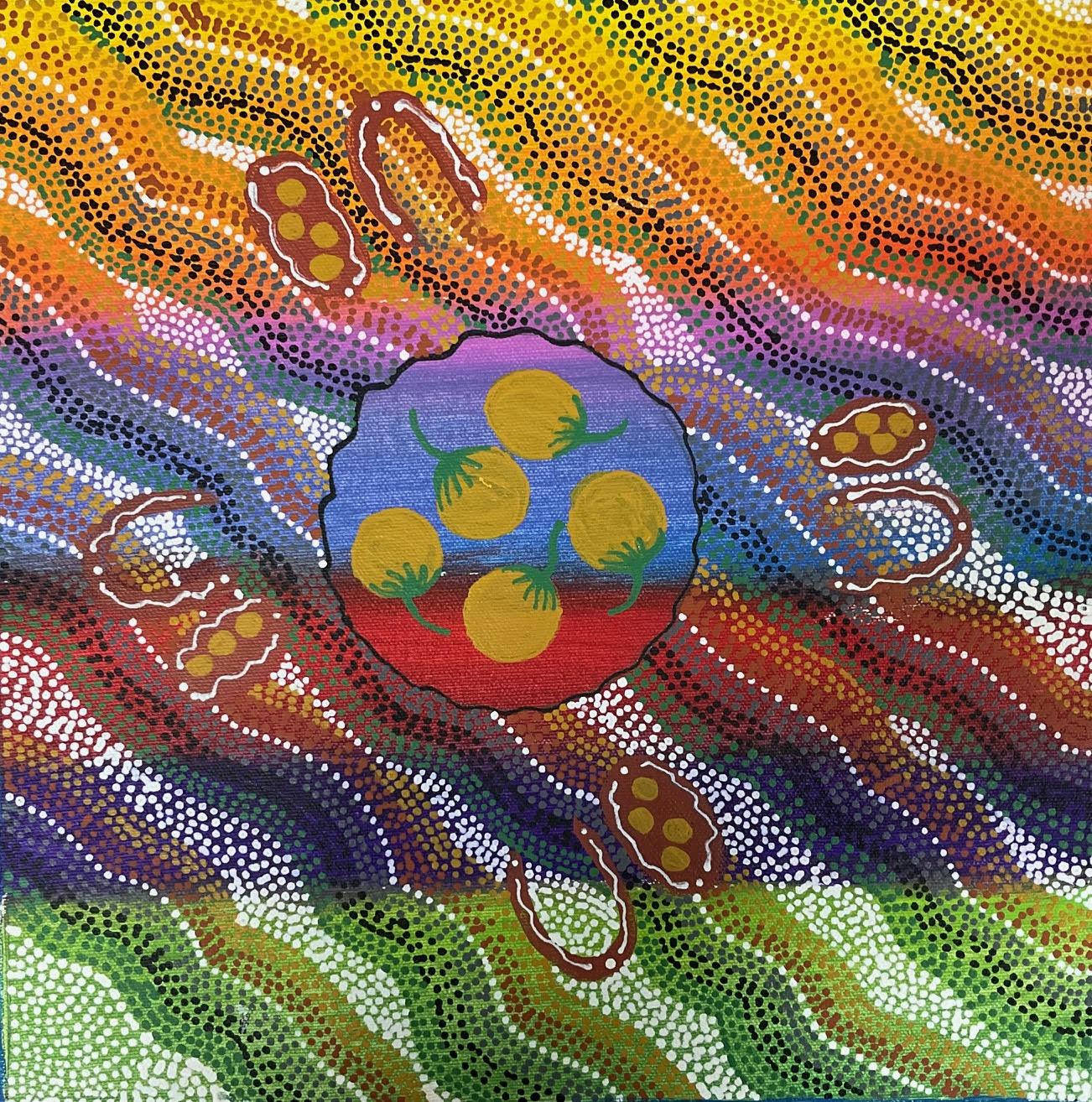 Women gathering Bush Tomatoes